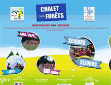 Tablet Screenshot of chaletdesforets.fr